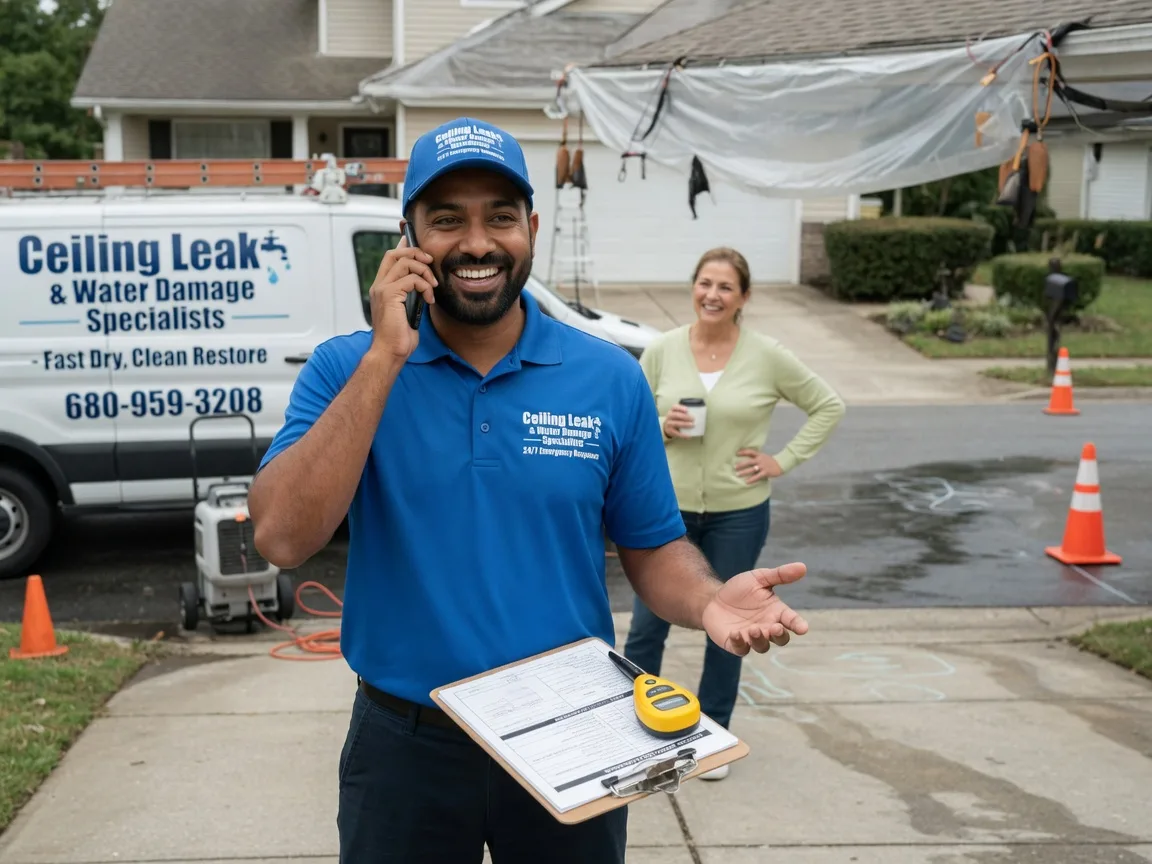 Ceiling Leak Cleanup Wolfforth, TX FAQs